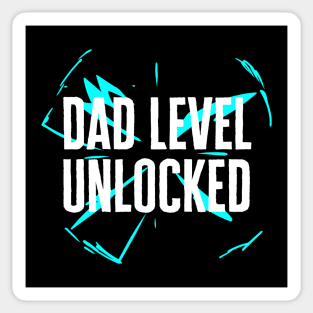 Dad Level Unlocked Sticker